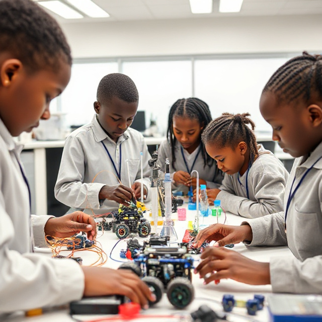 Laboratoire STEM U.S. High School Gabon