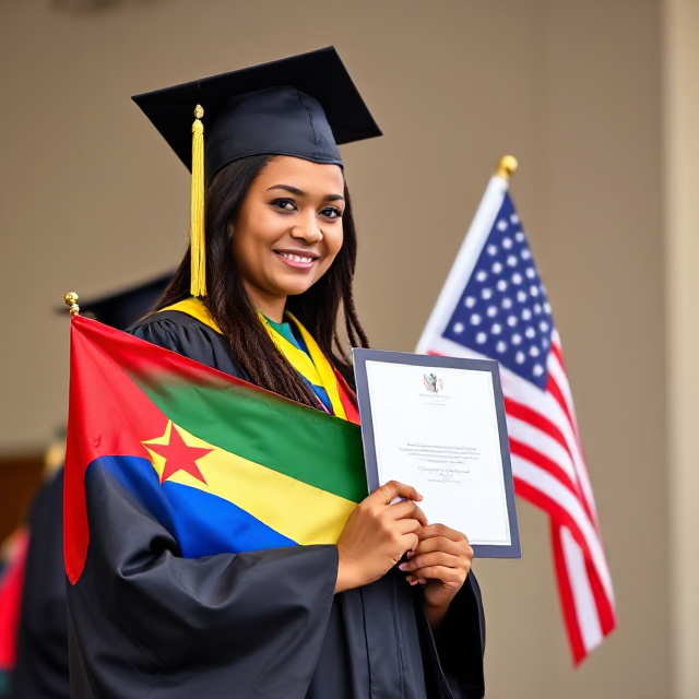 Graduation US High School Gabon
